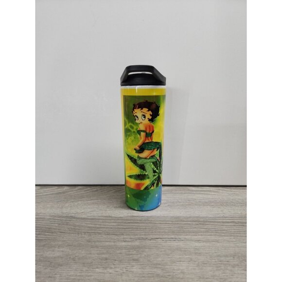 Betty Boop Sublimated 20oz Hogg Custom Skinny Tumbler w/ Straw Stainless Steel - Picture 8 of 15
